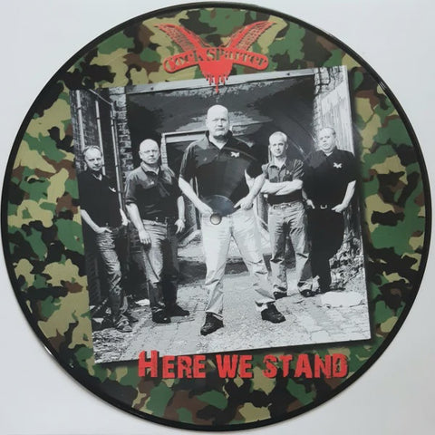 COCK SPARRER-HERE WE STAND PICTURE DISC LP  NM
