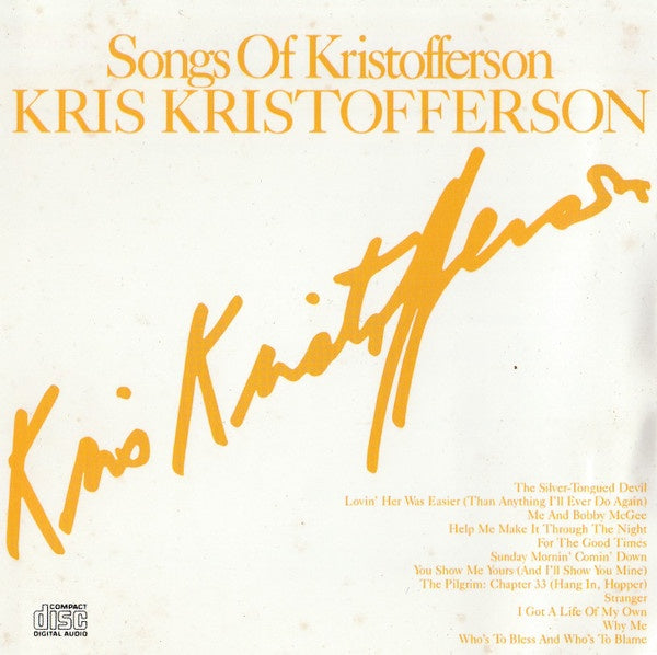 KRISTOFFERSON KRIS-SONGS OF KRISTOFFERSON CDNM