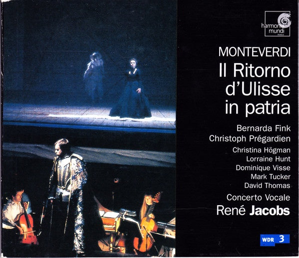 MONTEVERDI, JACOBS RENE, CONCERTO VOCALE -IL RITORNO D'ULISSE IN PATRIA 3CD NM