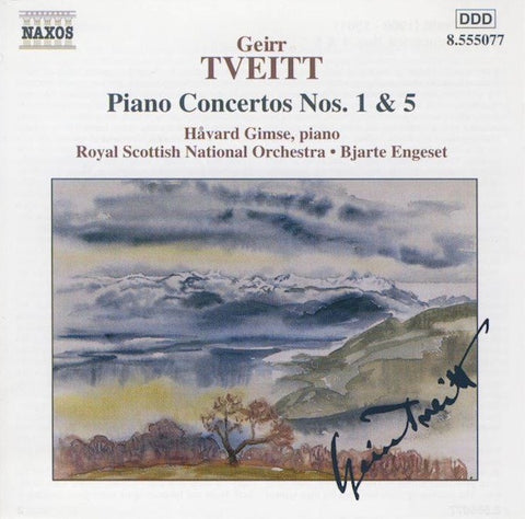 TVEITT GEIRR - PIANO CONCERTOS NOS. 1 & 5 CD VG+