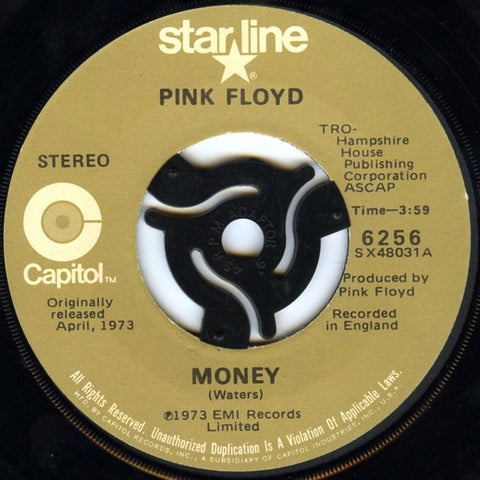 PINK FLOYD-MONEY/ANY COLOUR YOU LIKE 7" VG