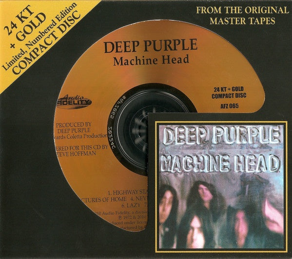 DEEP PURPLE - MACHINE HEAD 24K GOLD CD NM