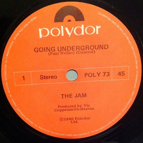 JAM THER-GOING UNDERGROUND/THE DREAMS OF CHILDREN 7" VG