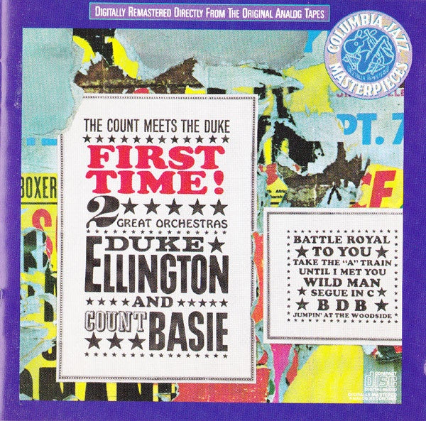 ELLINGTON DUKE AND COUNT BASIE-FIRST TIME CD NM