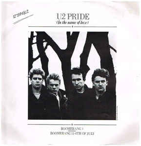 U2-PRIDE (IN THE NAME OF LOVE) 12" NM SLEEVE VG+