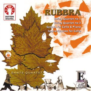 RUBBRA-STRING QUARTES NOS 1 & 3 DANTE QUARTET CD VG