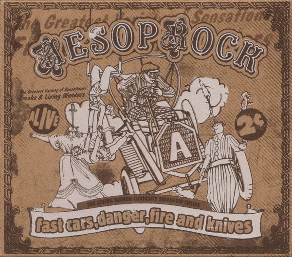 AESOP ROCK - FAST CARS, DANGER, FIRE & KNIVES CDEP VG
