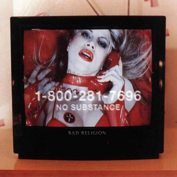 BAD RELIGION-NO SUBSTANCE RED VINYL LP EX COVER EX