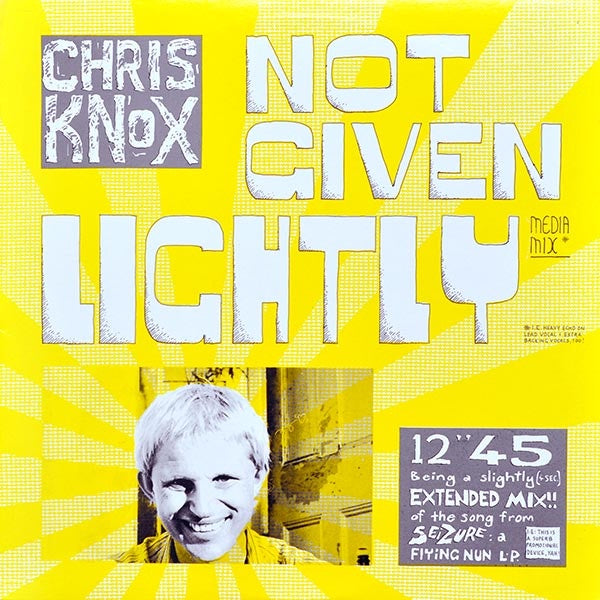 KNOX CHRIS-NOT GIVEN LIGHTLY 12" EP VG+ COVER EX