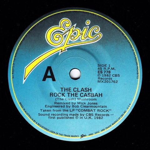 CLASH THE-ROCK THE CASBAH/LONG TIME JERK 7" VG