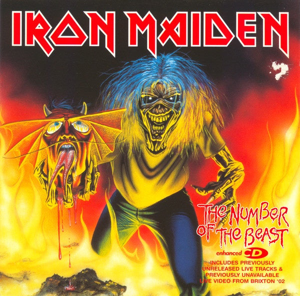 IRON MAIDEN-NUMBER OF THE BEAST ENHANCED SINGLE CD VG