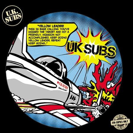 UK SUBS-YELLOW LEADER PICTURE DISC LP NM COVER VG+