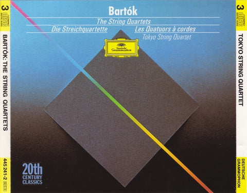 BARTOK-THE STRING QUARTETS 3CD NM