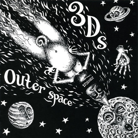 3Ds-OUTER SPACE/BABY'S ON FIRE 7" VG+ COVER VG+
