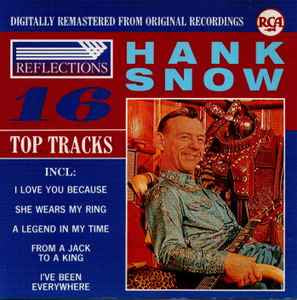 SNOW HANK-16 TOP TRACKS CD VG+