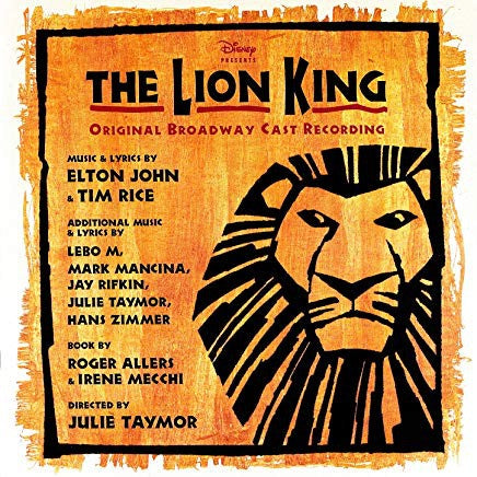 LION KING THE-ORIGINAL BROADWAY CAST RECORDING CD NM