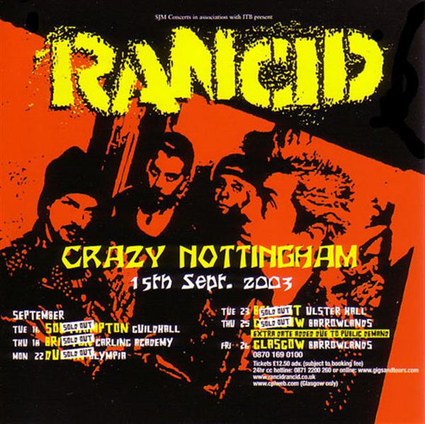 RANCID-CRAZY NOTTINGHAM CD *NEW*