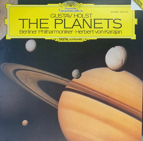 HOLST GUSTAV-THE PLANETS BERLINER PHILHARMONIKER HERBERT VON KARAJAN LP VG+ COVER VG+