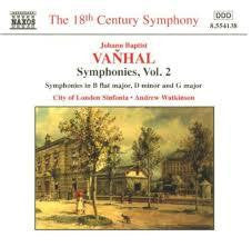 VANHAL JOHANN BAPTIST-SYMPHONIES VOL 2 CD VG