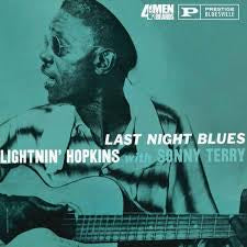 HOPKINS LIGHTNIN' WITH SONNY TERRY-LAST NIGHT BLUES LP *NEW*