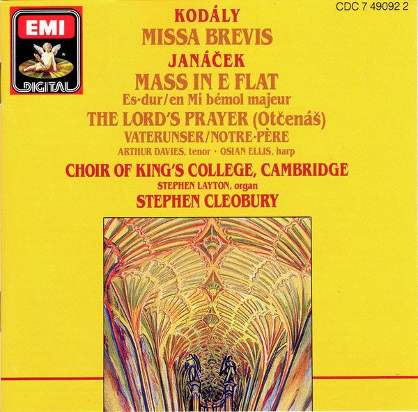 JANACEK + KODALY-MASS IN E FLAT + MISSA BREVIS CHOIR OF KING'S COLLEGE CD VG