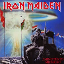 IRON MAIDEN-2 MINUTES TO MIDNIGHT 12" VG COVER G
