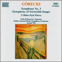 GORECKI-SYMPHONY NO 3 & 3 OLDEN PIECES CD G