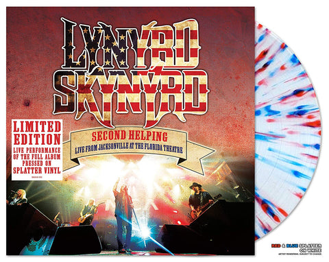 LYNYRD SKYNYRD-SECOND HELPING LIVE FROM JACKSONVILLE SPLATTER VINYL LP *NEW*