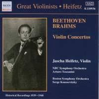 BEETHOVEN BRAHMS - VIOLIN CONCERTOS NAXOS HISTORICAL CD G