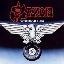 SAXON-WHEELS OF STEEL LP VG+ COVER VG+