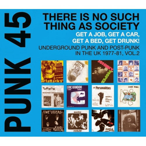 PUNK 45: THERE IS NO SUCH THING AS SOCIETY-VARIOUS ARTISTS BLUE VINYL 2LP *NEW*
