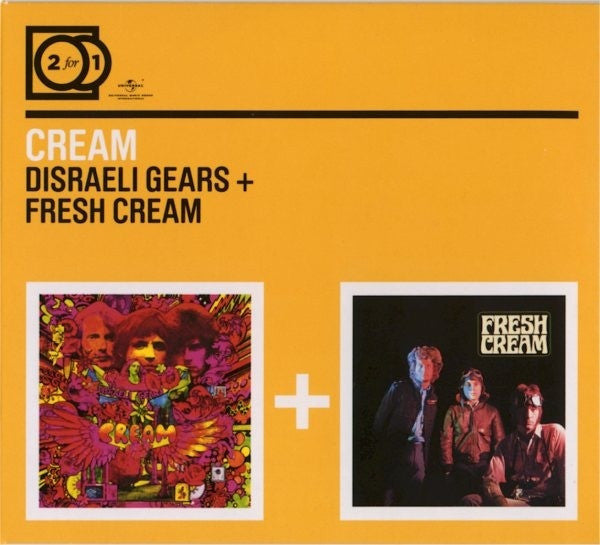 CREAM-DISRAELI GEARS + FRESH CREAM 2CD VG