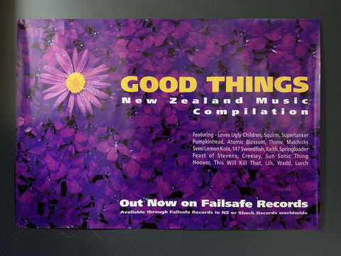 GOOD THINGS NZ MUSIC COMPILATION 1994 PROMO POSTER