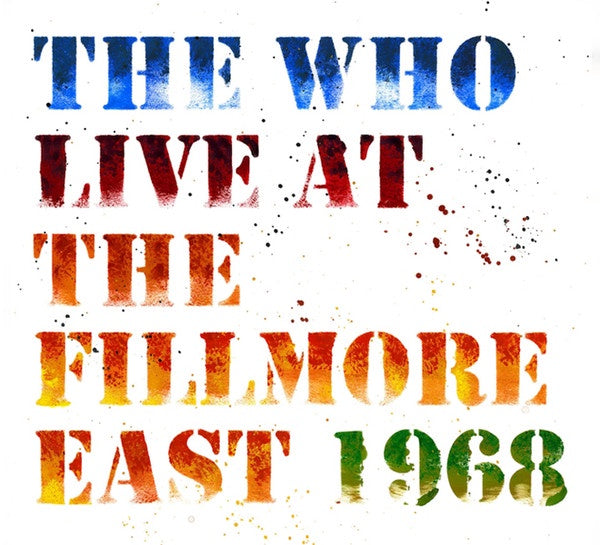 WHO THE-LIVE AT THE FILLMORE EAST 1968 2CD *NEW*