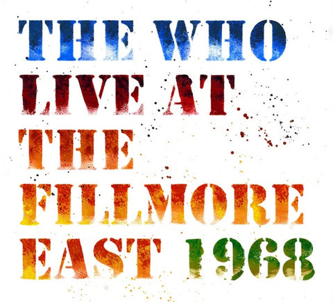 WHO THE-LIVE AT THE FILLMORE EAST 1968 2CD *NEW*