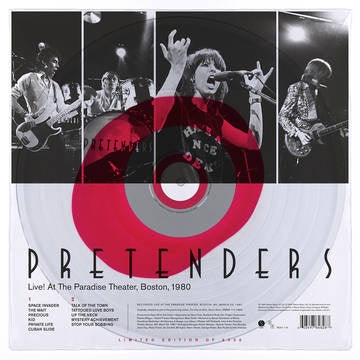 PRETENDERS-LIVE! AT THE PARADISE THEATER, BOSTON, 1980 CLEAR/ RED VINYL LP *NEW* was $61.99 now...