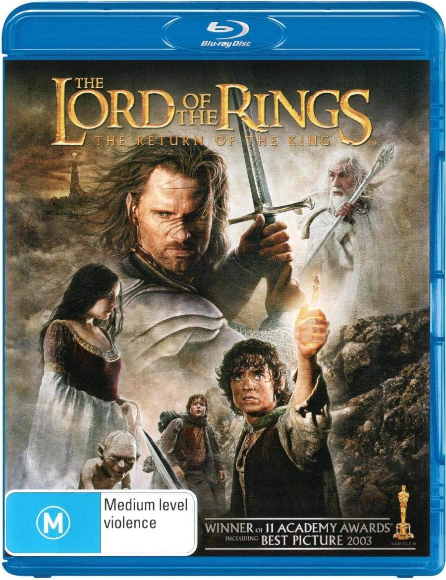 LORD OF THE RINGS-THE RETURN OF THE KING BLURAY VG+