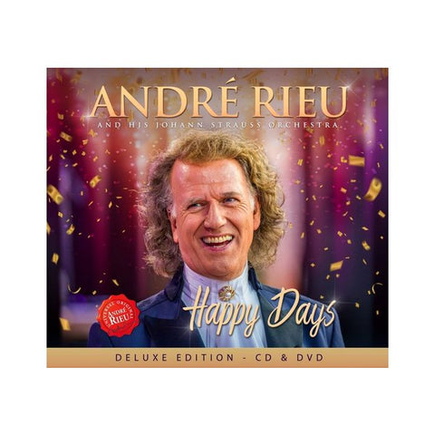 RIEU ANDRE AND HIS JOHANN STRAUSS ORCHESTRA-HAPPY DAYS DELUXE ED CD + DVD *NEW*