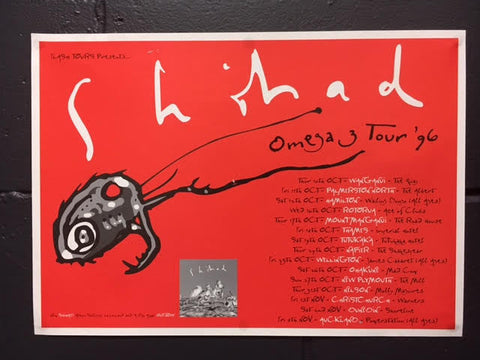 SHIHAD OMEGA 3 ORIGINAL TOUR POSTER 96