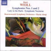 WEILL KURT - SYMPHONIES NOS 1 AND 2 CD *NEW*