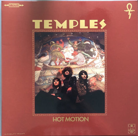 TEMPLES-HOT MOTION TRANSPARENT RED WITH BLACK MARBLE VINYL LP *NEW*