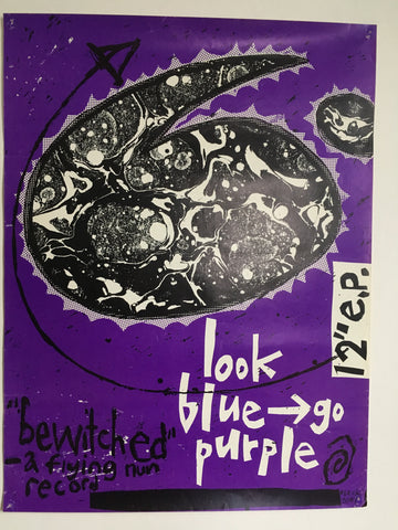 LOOK BLUE GO PURPLE-BEWITCHED 12" ORIGINAL PROMO POSTER