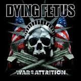 DYING FETUS-WAR OF ATTRITION BLUE VINYL LP VG+ COVER VG