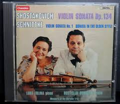 SHOSTAKOVICH & SCHNITTKE-VIOLIN SONATAS CD VG