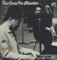 ELLINGTON DUKE AND RAY BROWN-THIS ONES FOR BLANTON VINYL G US