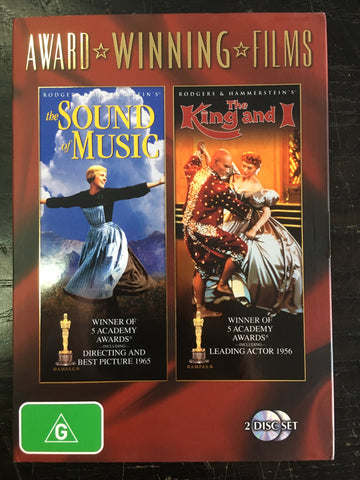 SOUND OF MUSIC/ KING AND I 2DVD VG +