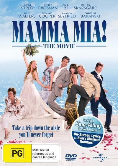 MAMMA MIA THE MOVIE DVD NM