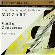 MOZART - VIOLIN CONCERTOS NOS 3 & 5 CD VG