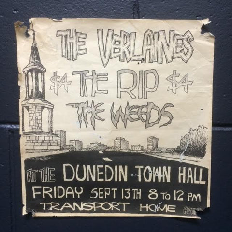 VERLAINES THE RIP THE WEEDS 1985 GIG POSTER G
