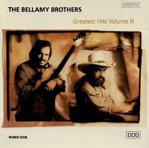 BELLAMY BROTHERS THE-GREATEST HITS VOLUME III CD VG